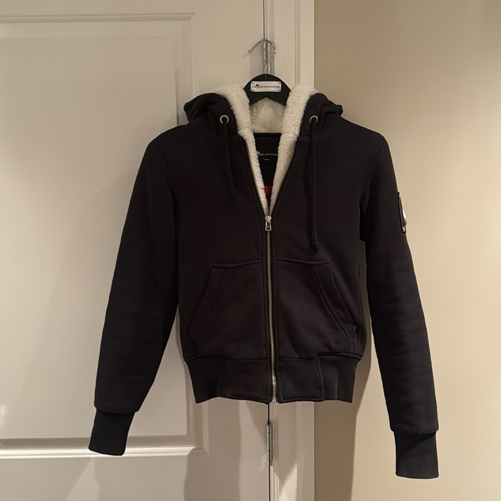 Moose Knuckles Her-Bunny Sweat Zip-Up Hoodie
